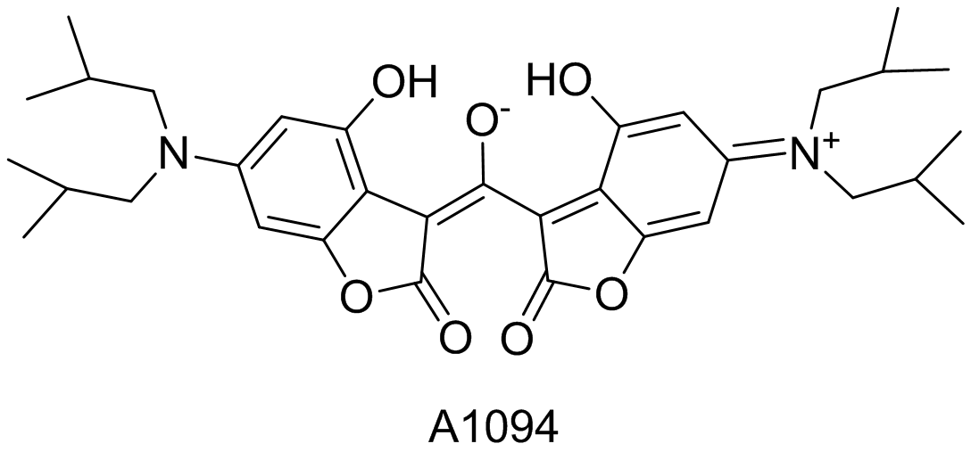 Near-infrared two-region fluorescent dye aromatic acid A1094 (abs = 1094 nm)