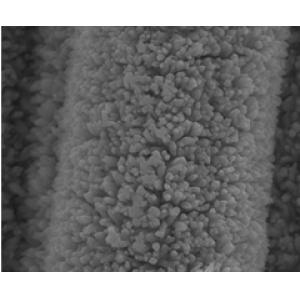 Carbon cloth loaded iron oxide (Fe2O3) nanorods