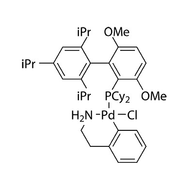 Chloro[2-(dicyclohexylphosphino)-3,6-dimethoxy-2,4,6-tri-i-propyl-1,1-biphenyl][2-(2-aminoethyl)phenyl]palladium(II)