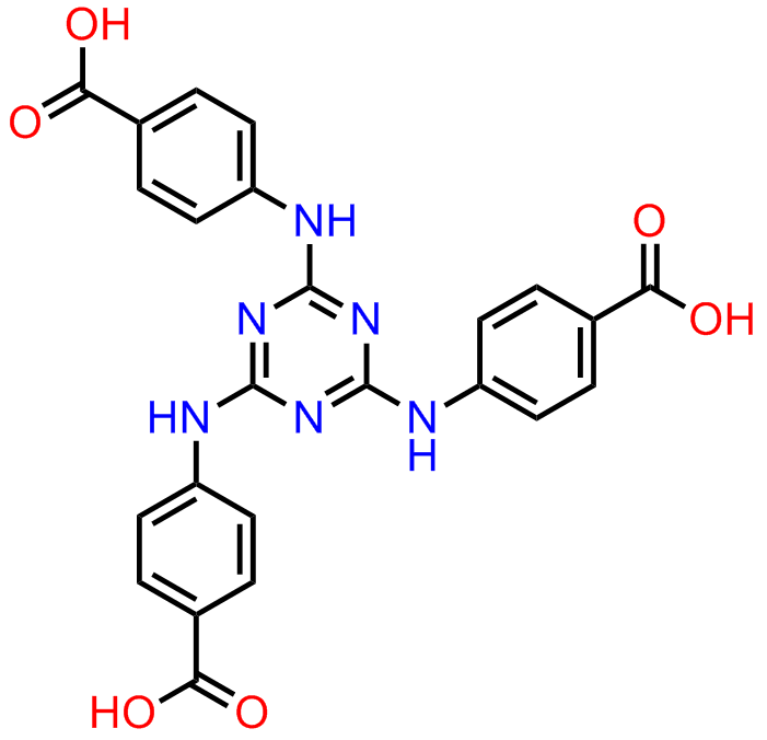 4,4,4-((1,3,5-triazine-2,4,6-triyl)tris(azanediyl))tribenzoic acid