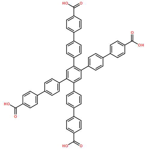 4,5-Bis(4-carboxy[1,1-biphenyl]-4-yl)[1,1:4,1:2,1:4,1-quinquephenyl]-4,4-dicarboxylic acid