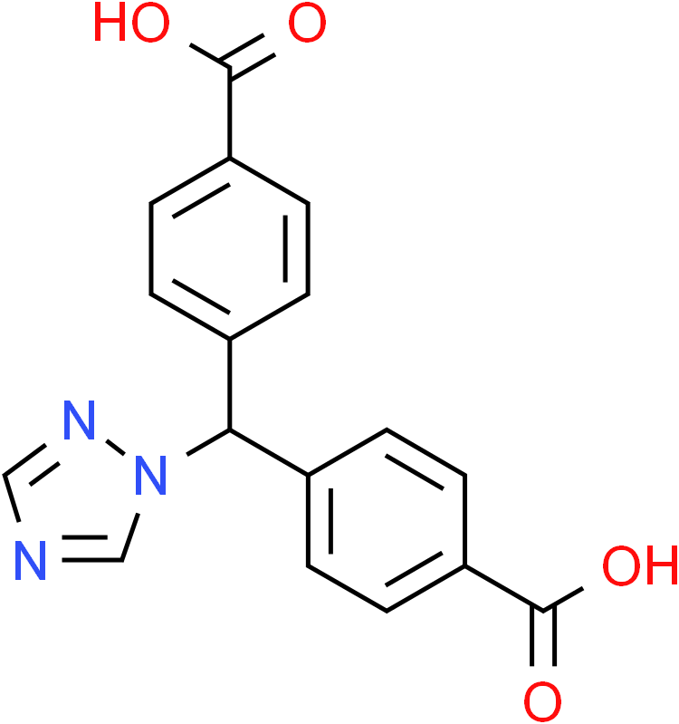 benzoic acid, 4,4‘-(1h-1,2,4-triazol-1-ylmethylene)bis-