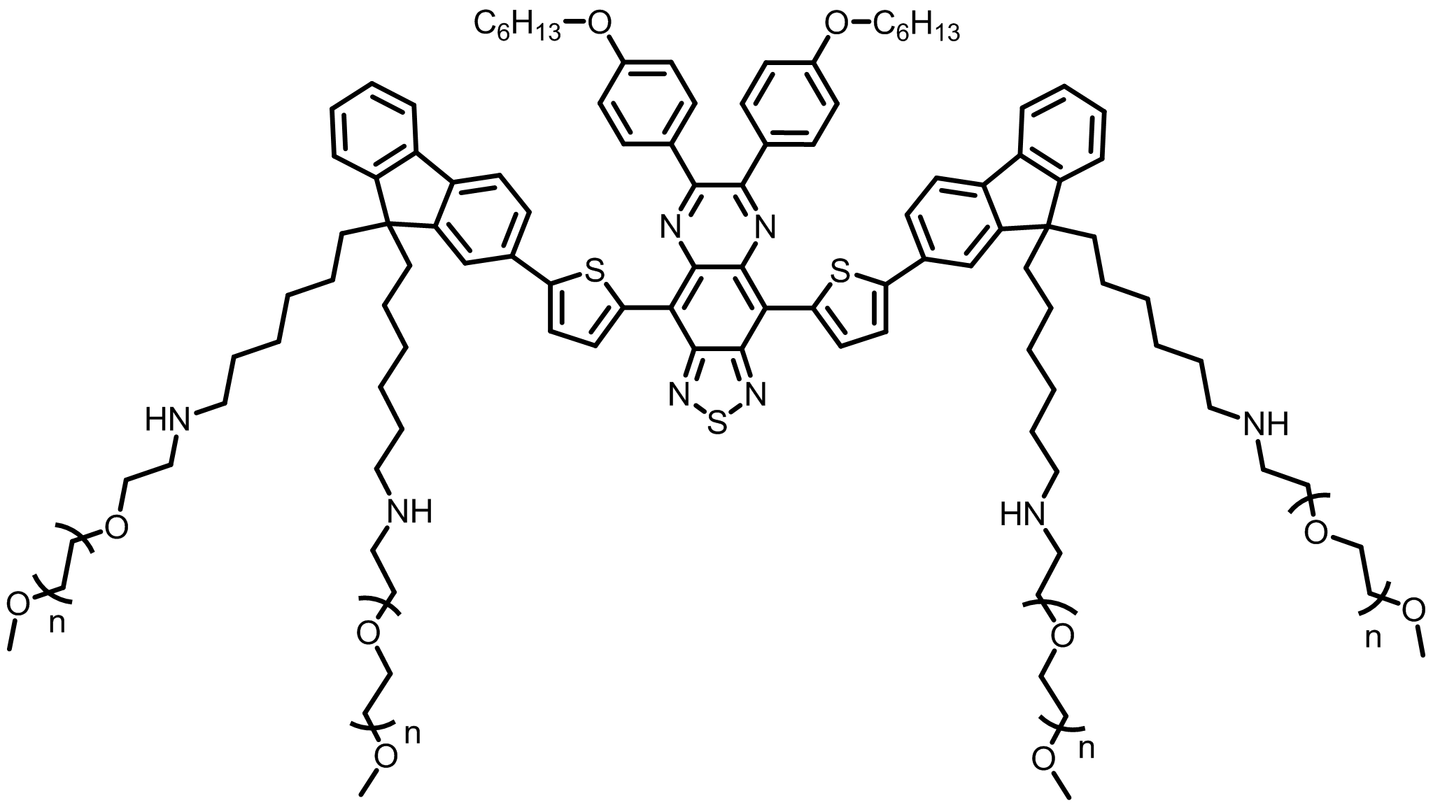 Water-soluble near-infrared two-region polymer fluorescent dye TTQ-PEGL (em = 997 nm)