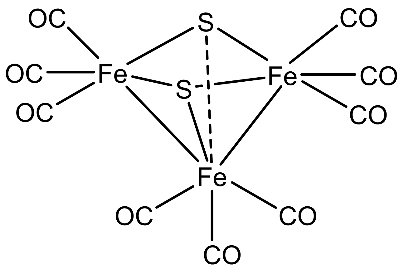 CO prodrug[Fe3(-S)2(CO)9]