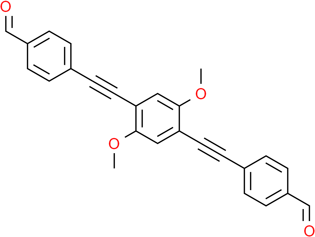 COF&Benzaldehyde, 4,4-[(2,5-dimethoxy-1,4-phenylene)di-2,1-ethynediyl]bis-