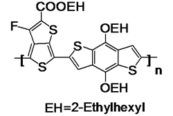 Poly[[4,8-bis[(2-ethylhexyl)oxy]benzo[1,2-b:4,5-b]dithiophene-2,6-diyl][2-[[(2-ethylhexyl)oxy]carbonyl]-3-fluorothieno[3,4-b]thiophenediyl]]