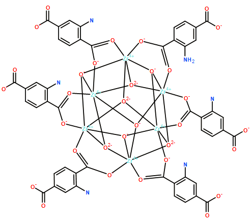 MOF&UiO-66-BDC-NH2, BDC-NH2:Zr=0.9-1.0,Zirconium aminobenzenedicarboxylate MOF