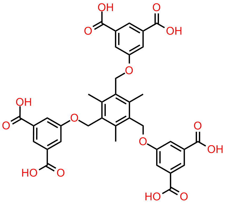 5,5‘,5‘‘-(((2,4,6-trimethylbenzene-1,3,5-5,5‘,5‘‘-(((2,4,6-trimethylbenzene-1,3,5-triyl)tris(methylene))tris(oxy))triisophthalicacid