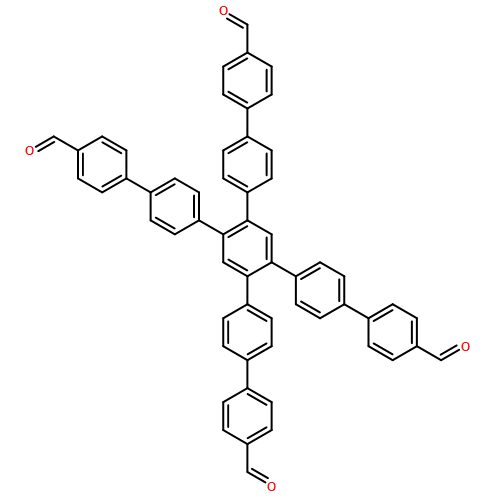 4‘‘,5‘‘-bis(4‘-formyl-[1,1‘-biphenyl]-4-yl)-[1,1‘:4‘,1‘‘:2‘‘,1‘‘‘:4‘‘‘,1‘‘‘‘-quinquephenyl]-4,4‘‘‘‘-dicarbaldehyde